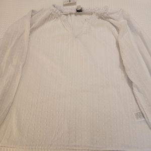 J Crew Factory lightweight Blouse size large